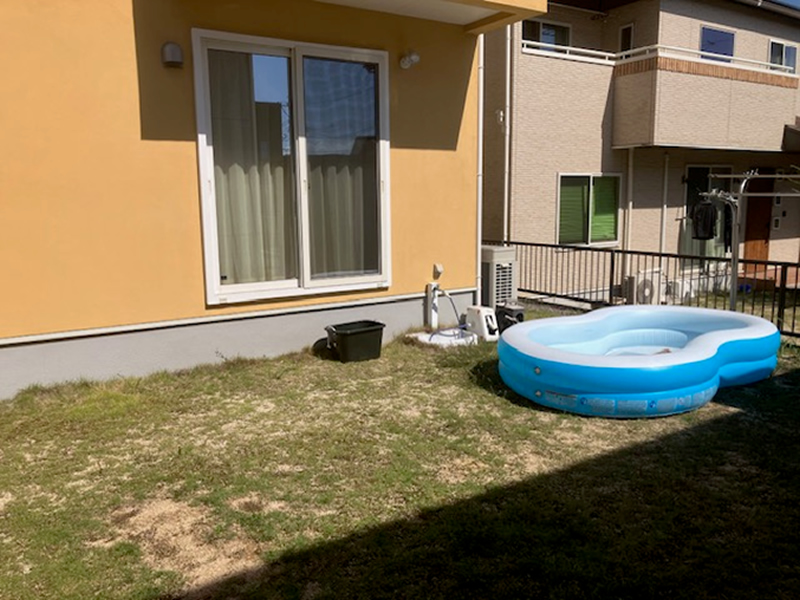 ウッドデッキ設置前状況