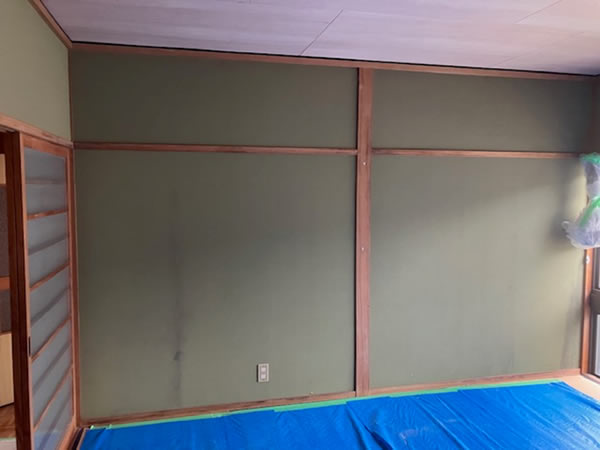 ２階和室 壁クロス張替え 前状況（Before）