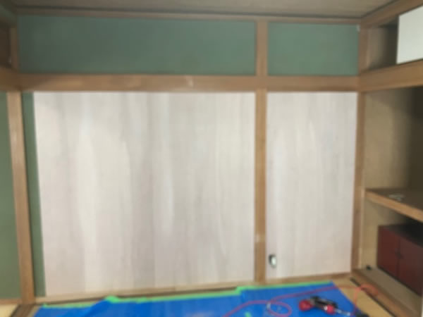 1階西和室 壁補修 前状況（Before）