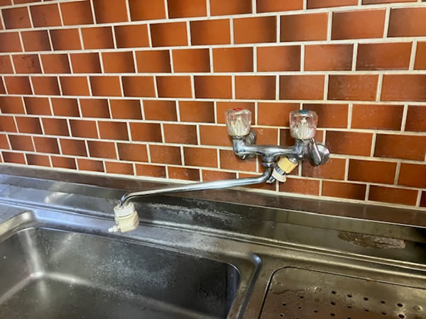 流し混合水栓 取替 前状況（Before）