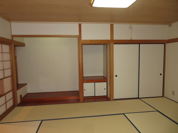 和室クロス・襖 張替え、畳表替え 完了（After）