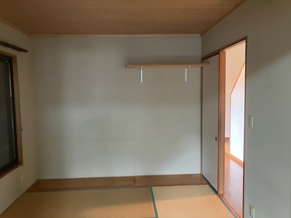 1F和室 壁クロス・襖・畳表張替え 前状況（Before）